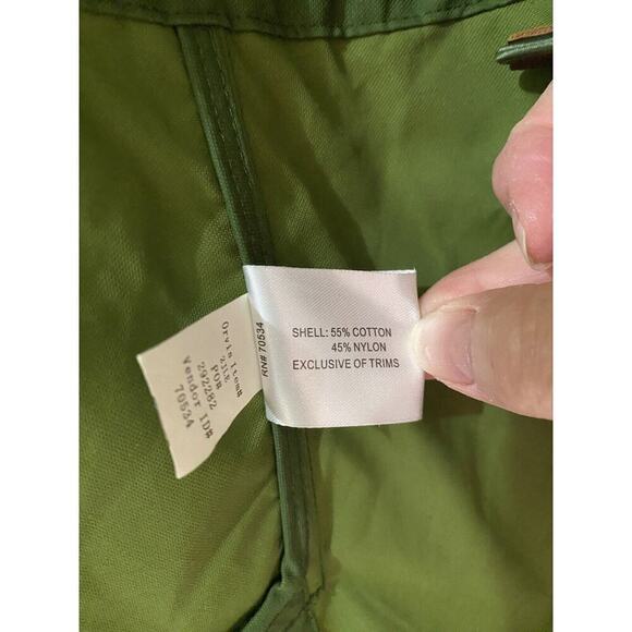 Orvis Jacket Lady Large Barn Chore Hood Green Zip-Up Utility Raincoat Pockets XL - Picture 12 of 16